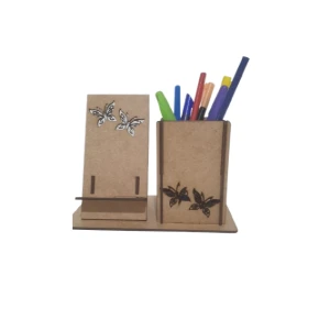 Kit suporte porta celular com porta caneta... - Artesanato e Personalizados
