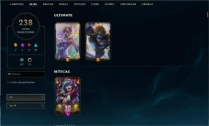Conta League of Legends Todos os Campeões LOL