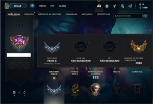Conta prata 2 com 52 Champs e 22 Skins - League of Legends LOL