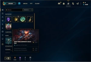 Conta prata 2 com 52 Champs e 22 Skins - League of Legends LOL