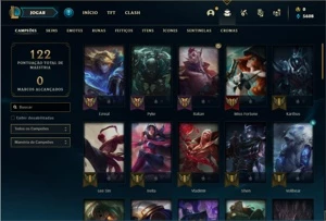 Conta prata 2 com 52 Champs e 22 Skins - League of Legends LOL