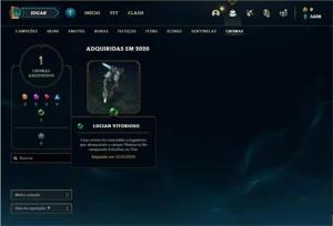 Conta prata 2 com 52 Champs e 22 Skins - League of Legends LOL