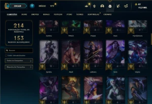 Bronze 4 com 80 Champs e 35 Skins + 2 Fragmentos - League of Legends LOL