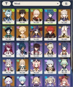 AR56 - 9 Personagens 5* + 3 Armas 5* + Pit Garantido! - Genshin Impact