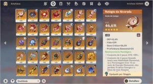 AR56 - 9 Personagens 5* + 3 Armas 5* + Pit Garantido! - Genshin Impact