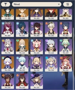 AR56 - 9 Personagens 5* + 3 Armas 5* + Pit Garantido! - Genshin Impact