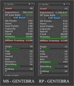 VÁRIOS MAKERS COM SKILL ALTA E LOW LVL - Tibia