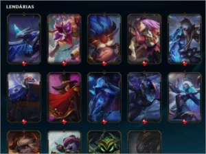 CONTA LOL - 163 skins sendo 2 Ultimates! - League of Legends