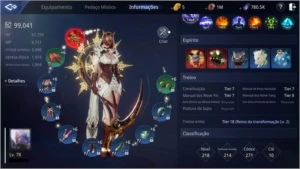 Mir4 Maga level 78  99.041 cp quase NFT C/Arma épica SA63
