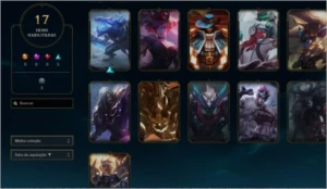 CONTA LEAGUE OF LEGENDS GOLD 2 LVL 42 40 CHAMPS 17 SKINS LOL