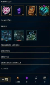 CONTA LEAGUE OF LEGENDS GOLD 2 LVL 42 40 CHAMPS 17 SKINS LOL
