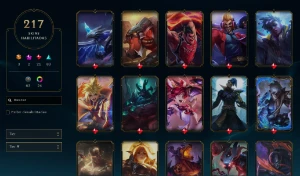 conta lol 217 skins lvl 557 - League of Legends