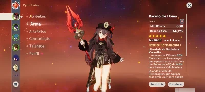 Conta Main Hu tao - Genshin Impact