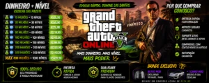 Contas/Up de Contas GTA V Online Legacy e Enhanced