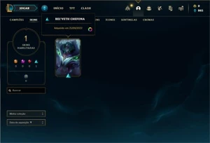 Conta Platina 3 com 23 Champs e 1 Skins + 12 Fragmentos - League of Legends LOL