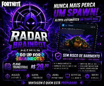 Radar Brainrot | GOUP Fortnite | Tempo Real - Mensal