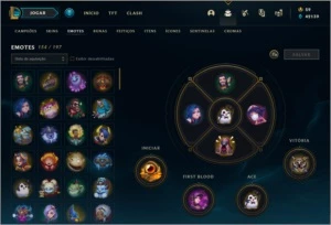 CONTA PLATINA 2 - 515 SKINS - League of Legends LOL