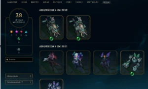Conta Lol All Champs 300 Skins Sem Elo Md5 PREÇO NEGOCIAVEL - League of Legends