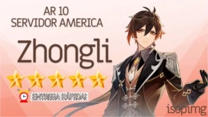 CONTA GENSHIN IMPACT INICIAL COM ZHONGLI AR 10 ✨
