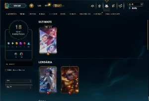 Conta Esmeralda 2 com 75 campeões e 18 skins - League of Legends LOL