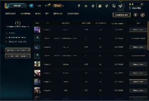 Mestre com 22 Champs e 6 Skins - League of Legends LOL