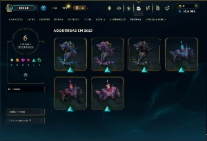 Mestre com 22 Champs e 6 Skins - League of Legends LOL