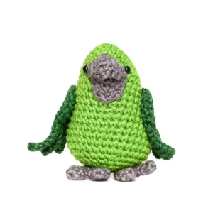 Papagaio Verde em Amigurumi - Artesanato e Personalizados