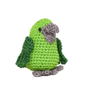 Papagaio Verde em Amigurumi - Artesanato e Personalizados