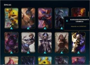 conta b2 com muitas skins daora - League of Legends LOL
