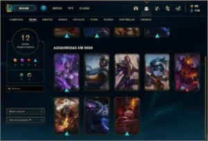 conta diamante 4 barata com 12 skins e 35 champs - League of Legends LOL
