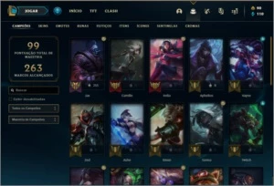 conta diamante 4 barata com 12 skins e 35 champs - League of Legends LOL