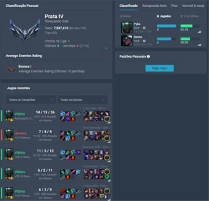 Smurf Prata 4 (Bom MMR) - League of Legends LOL