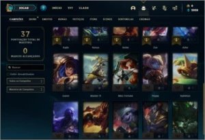 Conta ouro 4 com 5 skins e 25 champs - League of Legends LOL