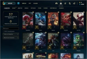 Conta ouro 4 com 5 skins e 25 champs - League of Legends LOL