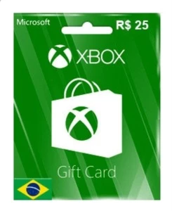 R$ 25,00 Xbox Cartão Presente (BR) Saldo - Gift Cards