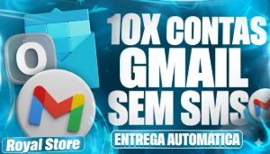 10X Contas Gmail Business Premium | Sem Sms - Outros