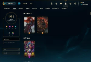 Mestre com TODOS os champs e 191 Skins + 51 Maestrias 7 - League of Legends LOL