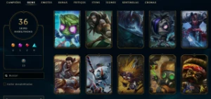 Conta League of Legends Full Acesso - 54 Champs e 36 Skins LOL