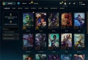 Conta ouro 4 com 21 Champs e 4 Skins + 14 Fragmentos - League of Legends LOL