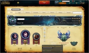 Conta D5, 104 heros, 30 skins e 9 páginas de runa - League of Legends LOL