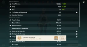 Ar 52 América Eula, Andarilho, Hutao, Diluc C1 - Genshin Impact