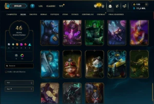 Esmeralda 2 com 50 Champs e 46 Skins - League of Legends LOL