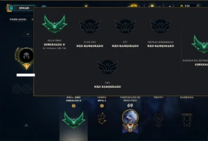 Esmeralda 2 com 50 Champs e 46 Skins - League of Legends LOL