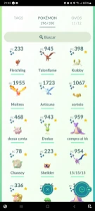 Conta pokemon go lvl 40,cheio de shiny raros e 100%