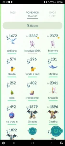 Conta pokemon go lvl 40,cheio de shiny raros e 100%