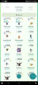 Conta pokemon go lvl 40,cheio de shiny raros e 100%