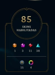 Conta D2 75LP (85 Skins ,151+1 prestigio) E-mail confirmado. - League of Legends LOL