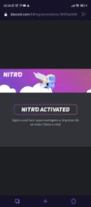 Nitro gaming Trimensal (3 meses de nitro gaming R$20) - Discord