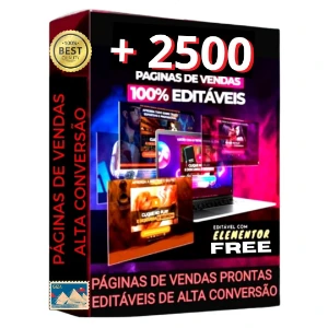 Super Pack +2500 Páginas De Vendas Elementor Free Editáveis - Others