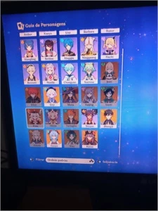 Conta com personagens 5 estrela - Genshin Impact